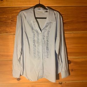 Valerie Stevens Ruffle Front Top